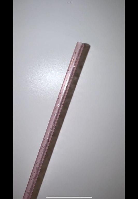 Short Glitter Coloured Straw